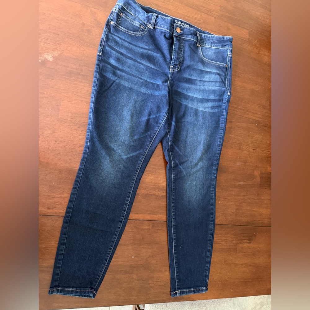 Maurices Dark Blue Skinny Jeans